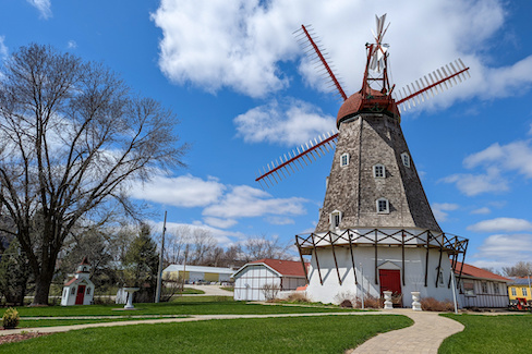 Danish windmill in Elkhorn, Iowa.