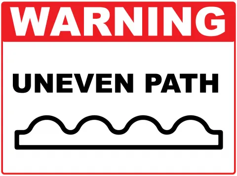 Uneven path